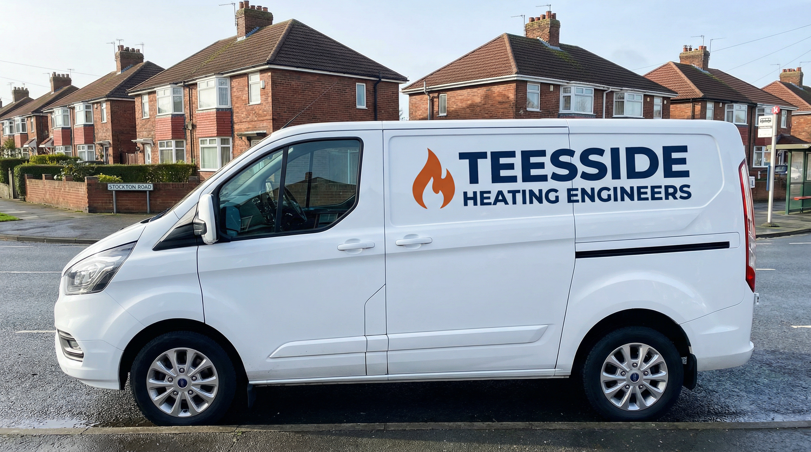 Quality boiler installation detail